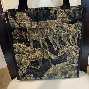 Behringer Tapestry Running Horse Tote / Shopping Bag